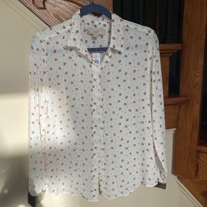 Loft NWT button down blouse